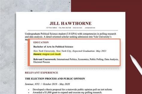 cum laude on resume|how to list latin honors in resume.